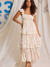 Melody Floral Maxi Dress Detail 2 - TULLABEE