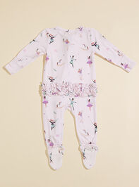 Nutcracker Ballet Ruffle Footie Detail 2 - TULLABEE