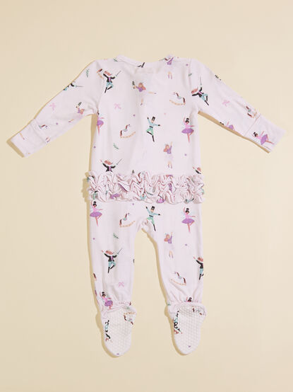 Nutcracker Ballet Ruffle Footie - TULLABEE