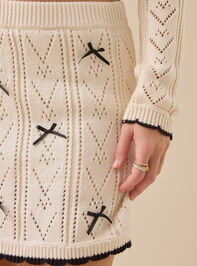 Cece Sweater Bow Skirt Detail 2 - TULLABEE