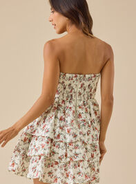 Amanda Floral Mini Dress Detail 3 - TULLABEE