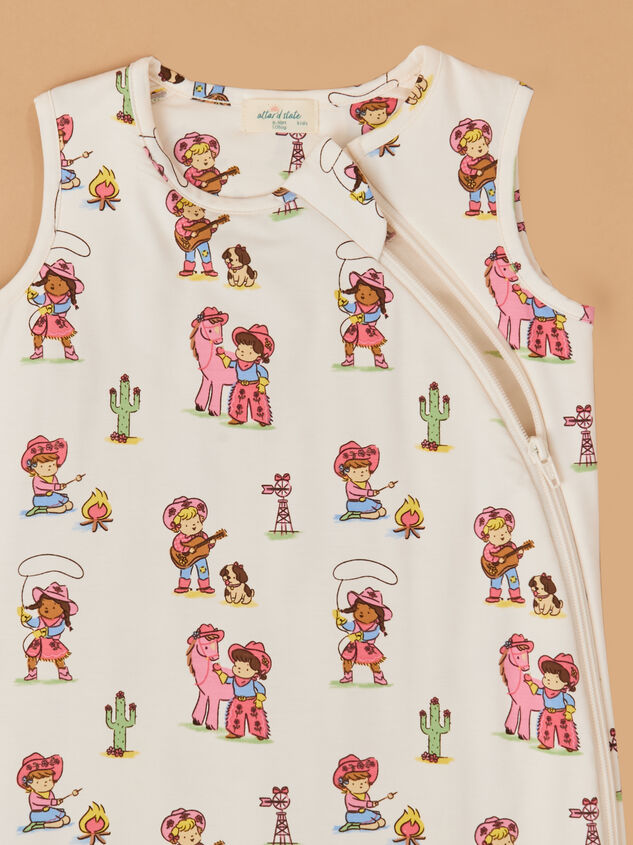 Vintage Cowgirl Sleep Bag Detail 2 - TULLABEE