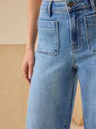 Reid Wide Leg Jeans Detail 3 - TULLABEE