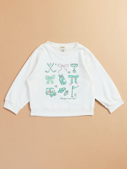 Ready to Par Tee Graphic Sweatshirt - TULLABEE