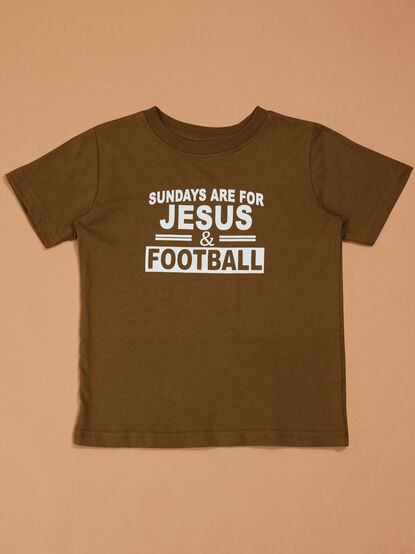 Jesus & Football Tee - TULLABEE