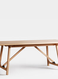 Rose Wood Rectangular Dining Table Detail 3 - TULLABEE
