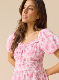 Karolina Puff Sleeve Romper Detail 3 - TULLABEE