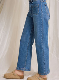 Tally Wide Leg Jeans Detail 3 - TULLABEE