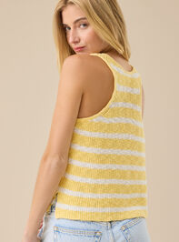 Chiara Striped Crochet Tank Detail 4 - TULLABEE