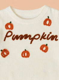 Hello Pumpkin Sweater Detail 3 - TULLABEE