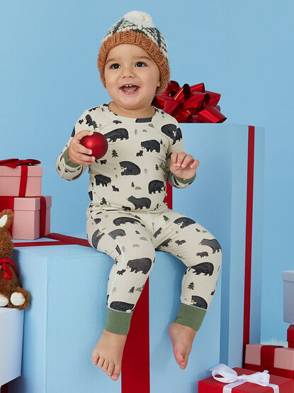 Black Bear Baby Lounge Set - TULLABEE