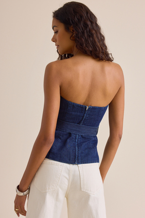 Sheridan Denim Tube Top - Altar'd State - 