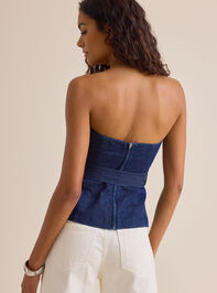 Sheridan Denim Tube Top Detail 5 - TULLABEE