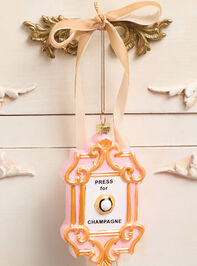 Champagne Button Christmas Ornament - TULLABEE
