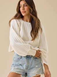 Claire Ribbed Crop Sweater - TULLABEE