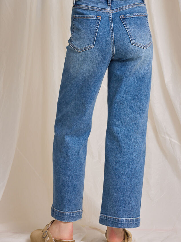 Brett Wide Leg Jeans Detail 6 - TULLABEE