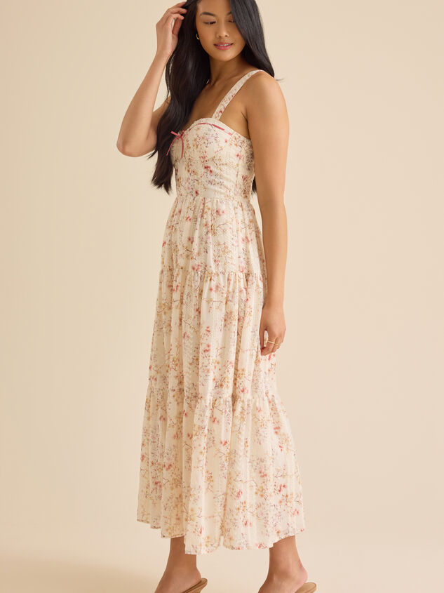 Pria Floral Maxi Dress Detail 3 - TULLABEE