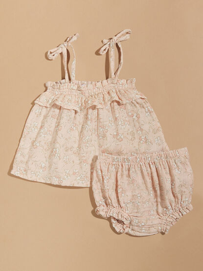 Annalee Floral Top and Bloomer Set - TULLABEE
