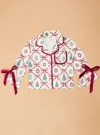 The Holiday Trim Mama PJ Set Detail 3 - TULLABEE