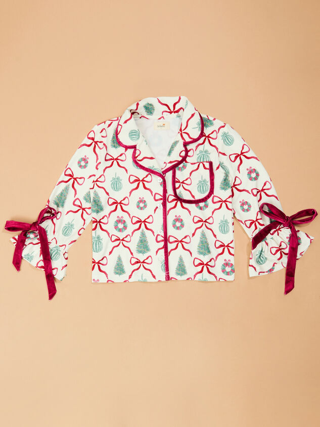 The Holiday Trim Mama PJ Set Detail 3 - TULLABEE