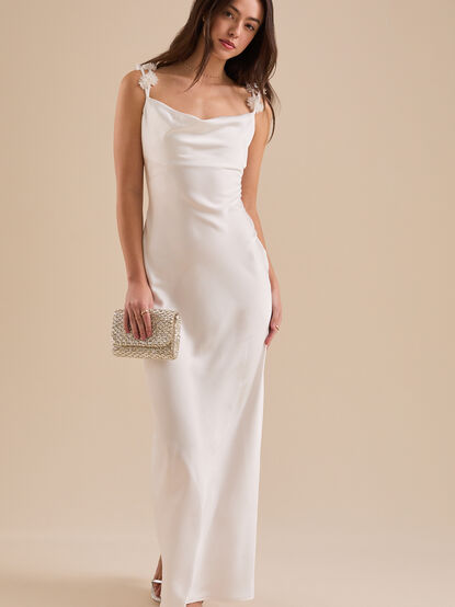 Scarlett Satin Maxi Dress - TULLABEE