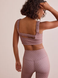 Go For It Polka Dot Sports Bra Detail 5 - TULLABEE