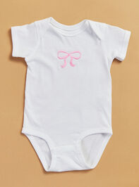 Claire Embroidered Bow Bodysuit - TULLABEE