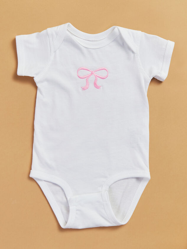 Claire Embroidered Bow Bodysuit - TULLABEE