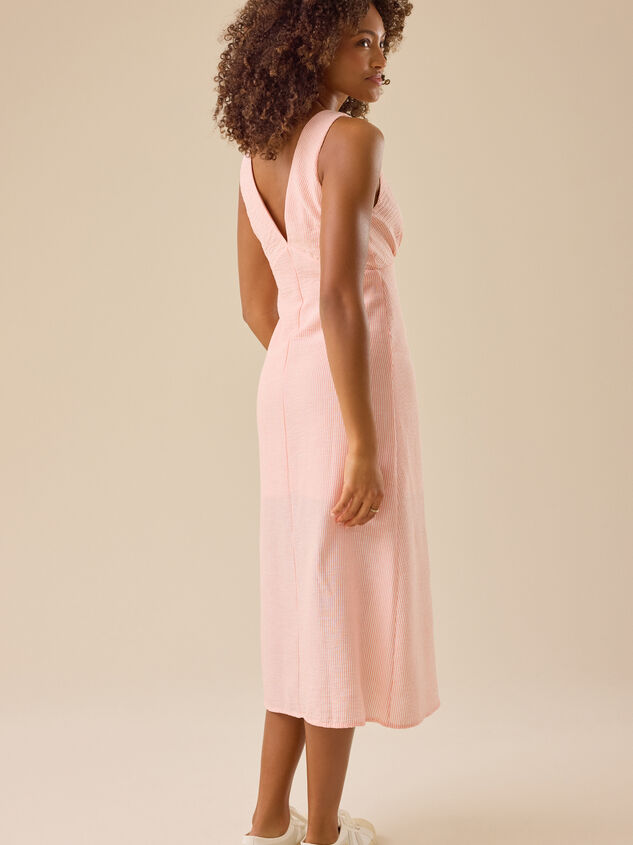 Gracie Striped Maxi Dress Detail 4 - TULLABEE