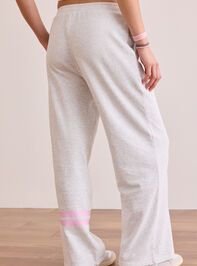 Turbo Striped Straight Leg Pant Detail 4 - TULLABEE