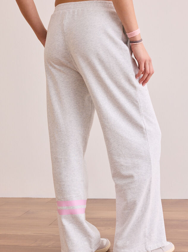 Turbo Striped Straight Leg Pant Detail 4 - TULLABEE