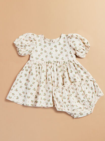Mallory Floral Mini Dress and Bloomer Set - TULLABEE