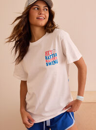 Hey Batter Batter Graphic Tee - TULLABEE