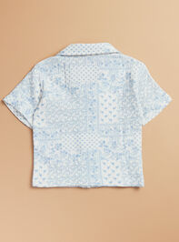 Astin Bandana Button Down Top Detail 3 - TULLABEE