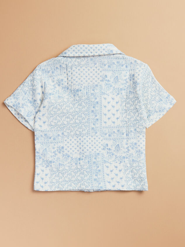 Astin Bandana Button Down Top Detail 3 - TULLABEE