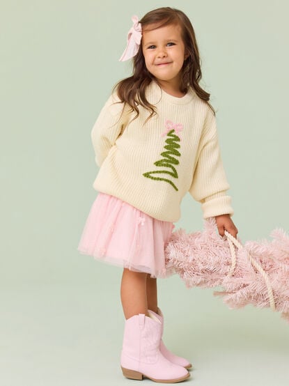 Chic Christmas Tree Sweater - TULLABEE