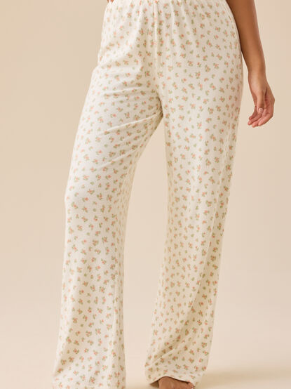 Tina Floral Ribbed Pants - TULLABEE