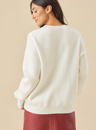 Falala Embroidered Sweater Detail 5 - TULLABEE