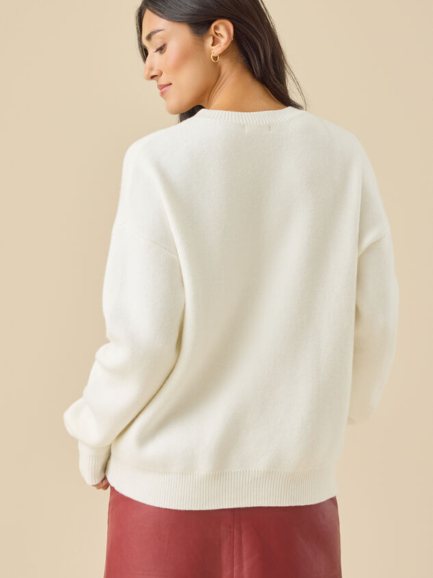 Falala Embroidered Sweater Detail 5 - TULLABEE