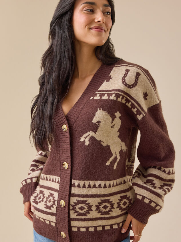 Carina Oversized Cowboy Cardigan Detail 3 - TULLABEE