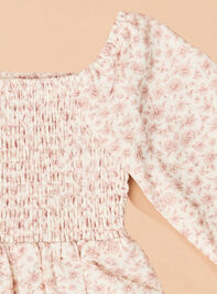 Nora Floral Bubble Romper Detail 2 - TULLABEE