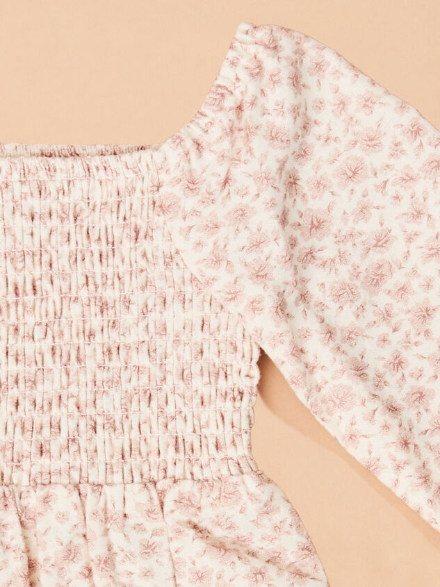 Nora Floral Bubble Romper Detail 2 - TULLABEE