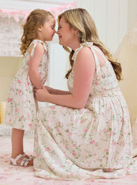 Anaya Floral Mama Dress Detail 4 - TULLABEE