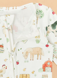 Farm Animal Footie Detail 3 - TULLABEE