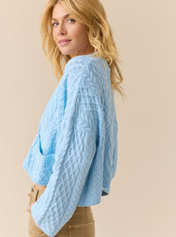 Halle Cable Cardigan Detail 4 - TULLABEE