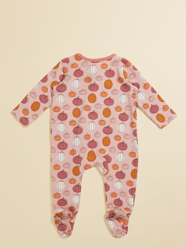 Pumpkin Harvest Ribbed Footie by MudPie Detail 2 - TULLABEE