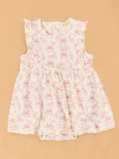 Bonnie Bows Toile Skirt Bodysuit - TULLABEE
