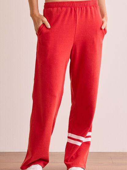 Turbo Striped Straight Leg Pant - TULLABEE