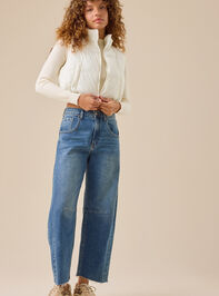 Leilani Reversible Cropped Vest Detail 2 - TULLABEE