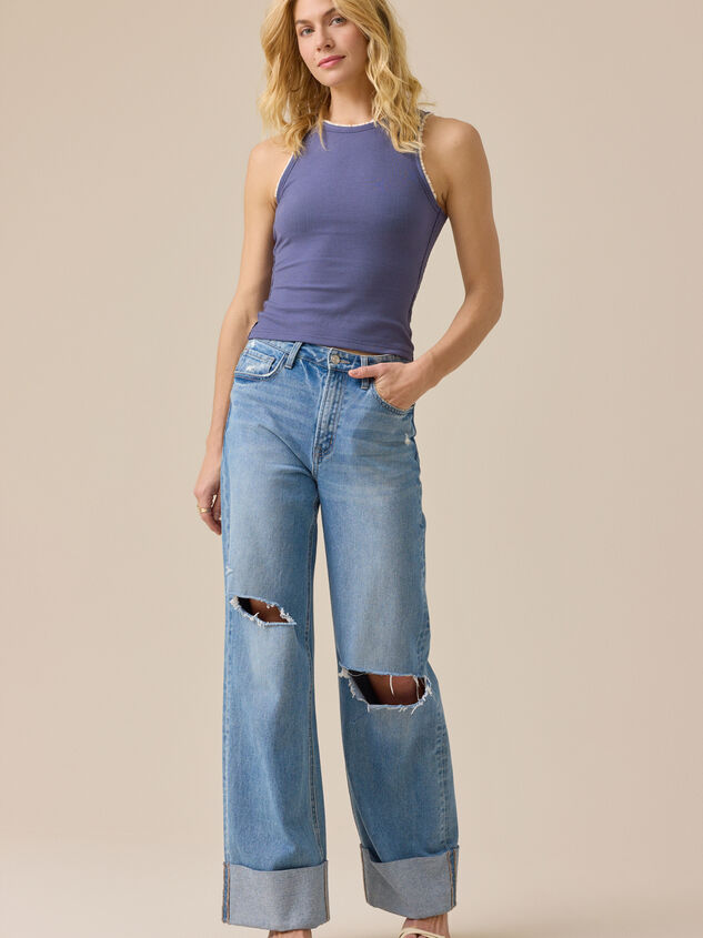 Sutton Ribbed Tank Detail 3 - TULLABEE